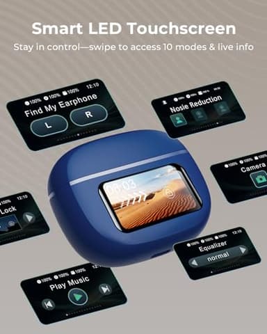 Wireless Earbuds, Ear Buds Active Noise Cancelling with Charging Case, 6.0 Bluetooth Earbuds with AI Clear Calls, 40H Playtime for Sports & Working, Stereo Sound Headphones for iPhone/Android/iPad - Image 2