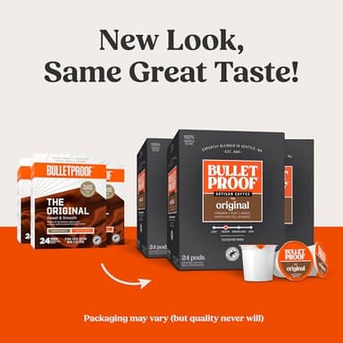 Bulletproof Original Medium Roast Single-Serve Pods, 72 Count, 100% Arabica Beans, Clean Coffee Tested for Toxins, Packaging May Vary - Image 2