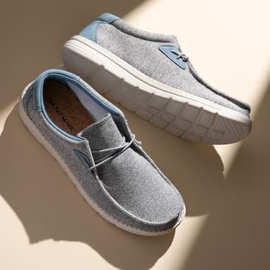 Bruno Marc Men's Casual Slip-on Loafers Stretch Shoes 1.0,Size 12,Grey/Blue,BLS211 - Image 8