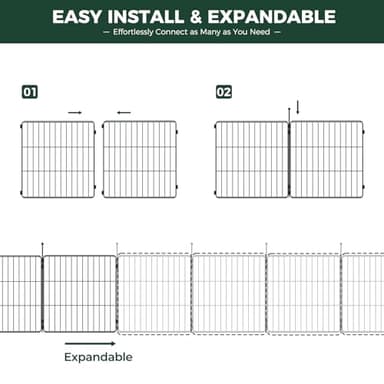 FXW MiniPaws Unleashed Dog Playpen for Yard & RV Camping, Expandable 24-inch 16 Panels for Puppies and Small Dogs, Portable for Indoor and Outdoor Use - Image 5