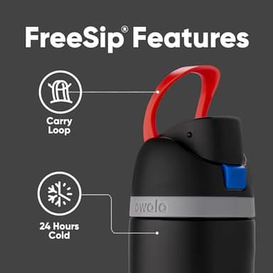 Owala Star Wars FreeSip Insulated Stainless Steel Water Bottle with Straw for Sports and Travel, BPA-Free Sports Water Bottle, 24 oz, Darth Vader - Image 3