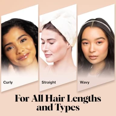 Kitsch Microfiber Hair Towel Wrap for Women - Microfiber Towel, Super Absorbent, Quick Dry, Anti-Frizz - for Long and Short Hairs, Turbans for Women, Hair Wrap - White Ivory - Image 6