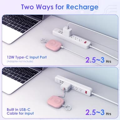 Small Portable Charger 5000mAh,iWatch Wireless Charger Mini Power Bank with Built-in Cable,Travel Keychain Charger for Apple Watch 11/10/9/8/Ultra/7/6/Se/5/4,iPhone 17/16/15/14/13/12,Android Phone - Image 5