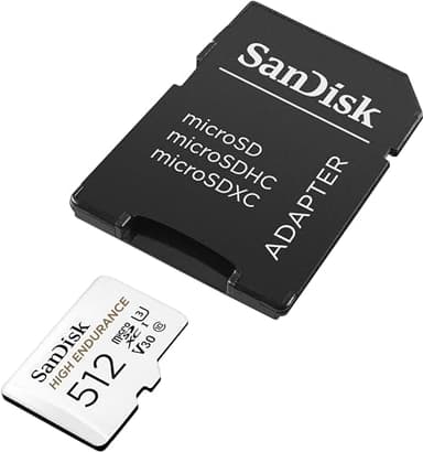 SanDisk 512GB High Endurance Video microSDXC Card with Adapter for Dash Cam and Home Monitoring Systems - C10, U3, V30, 4K UHD, Micro SD Card - SDSQQNR-512G-GN6IA - Image 3