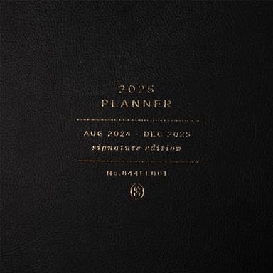 Fringe Studio 2025 Spiral Weekly Planner, Aug 2024 - Dec 2025, 17 Month, Faux Leather Cover, "Standard Black", 6.875" W x 9.78"H, 236 Pages (844FL001FSC) - Image 5