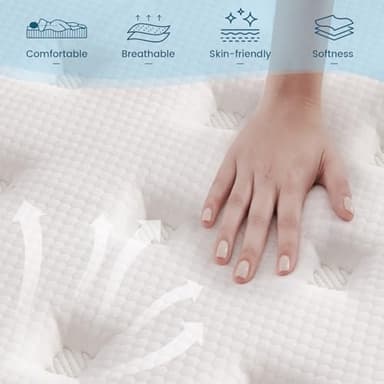 Vantto King Size Mattress, 12 Inch Hybrid Memory Foam Mattress with Pocket Springs for Motion Isolation Pressure Relief, CertiPUR-US - Image 6
