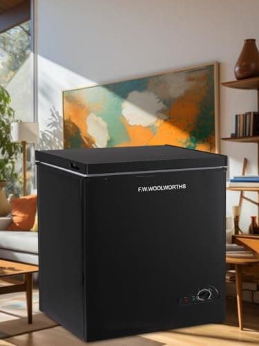 F.W.WOOLWORTHS 7.0 Cu.Ft Chest Freezer 7 Gears Temperature Control, Deep Freezer with Removable Basket, Compact Freezer for Kitchen, Home, Office, Garage, Basement-Black - Image 9