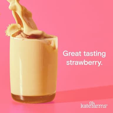 KATE FARMS Organic 1.4 High Calorie Nutrition Shake, Strawberry, 20g Protein, 27 Vitamins and Minerals, Meal Replacement, 11 oz (6 Pack) - Image 3