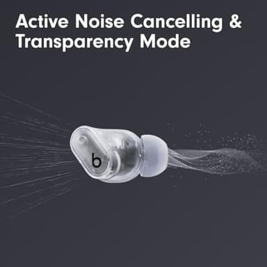 Beats Studio Buds + | True Wireless Noise Cancelling Earbuds, Enhanced Apple & Android Compatibility, Built-in Microphone, Sweat Resistant Bluetooth Headphones, Spatial Audio - Transparent - Image 4