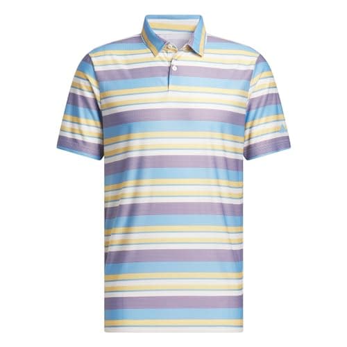 adidas Men's Ultimate365 Heat.RDY Stripe Polo Shirt, SEMSPA