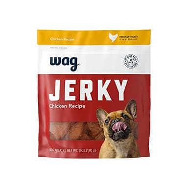 Amazon Brand - Wag Soft & Tender American Jerky Dog Treats – Chicken Recipe (6 oz) - Image 1