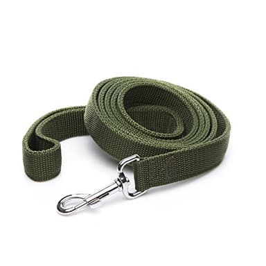 Strong Nylon Dog Leash with 2-Layer, 4 FT/ 6 Feet Long, 1 Inch Wide for Medium Large Dogs (1'' x 5 FT, Green) - Image 2