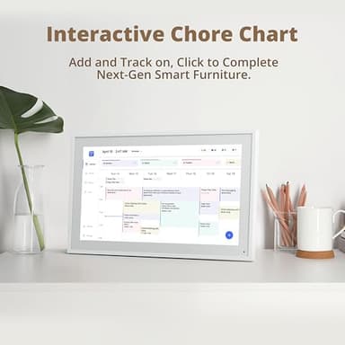 Dragon Touch 15.6" Digital Calendar Chore Chart – 1080P Full HD Interactive Touchscreen, Smart Family Planner, Hearth Display Digital Calendar Wall & Desk Mountable for Seamless Scheduling - Image 3