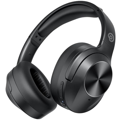 Upgrade Pro‑level Hybrid Active Noise Cancelling Headphones with HD Sound, Wireless Bluetooth Headphones Over The Ear Unequaled Comfort, Vivid Deep Bass, for Home Office Travel Birthday Gift, Black - Image 1