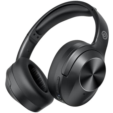 Upgrade Pro‑level Hybrid Active Noise Cancelling Headphones with HD Sound, Wireless Bluetooth Headphones Over The Ear Unequaled Comfort, Vivid Deep Bass, for Home Office Travel Birthday Gift, Black - Image 1