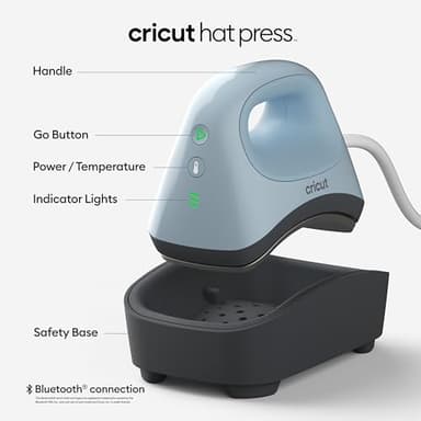 Cricut Hat Press - Smart Heat Press Machine | Bundle with 3 Hats - Image 4
