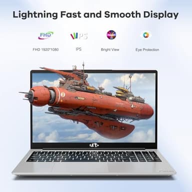 NIMO 15.6" FHD-IPS-Business Laptop, 8 Cores Intel i5-12450H 32GB RAM 1TB SSD(Beat i7-11800H, Up to 4.4 GHz) Computer with 100W Type-C Fingerprint Backlit Keyboard WiFi-6 Numpad Win 11 - Image 4
