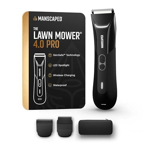 MANSCAPED® The Lawn Mower® 4.0 PRO - Groin & Body Hair Trimmer, Updated SkinSafe® Trimmer Blade, Waterproof Wet/Dry Groomer, USB-C & Wireless Charging Compatible, Men’s Ball Shaver with Travel Lock - Image 1
