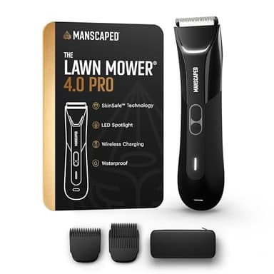 MANSCAPED® The Lawn Mower® 4.0 PRO - Groin & Body Hair Trimmer, Updated SkinSafe® Trimmer Blade, Waterproof Wet/Dry Groomer, USB-C & Wireless Charging Compatible, Men’s Ball Shaver with Travel Lock - Image 1