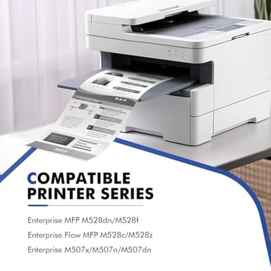 89X 89A Black Toner Cartridge CF289X CF289A Compatible Replacement for HP 89X 89A Toner Cartridge for Laserjet Enterprise M507n M507dn M507x MFP M528dn M528f M528c M507 M528 Series Printer (2-Pack) - Image 2