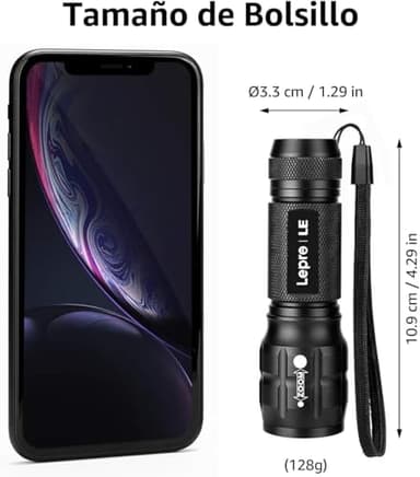 Lighting EVER LED Flashlights High Lumens, Small Flashlight, Waterproof, Adjustable Focus Flash Light for Outdoor, Emergency, Camping, AAA Batteries Included, 2 Pack - Image 3