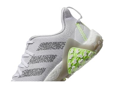 adidas Men's CodeChaos 22 Spikeless Golf Shoes, Footwear White/Grey Three/Lucid Lemon, 8 - Image 6