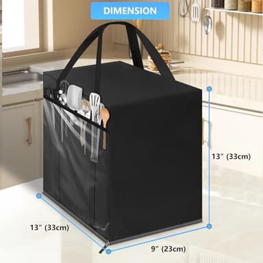 Ice Maker Bag for Countertop Ice Maker Machine with handles,Heavy Duty 600D Oxford Fabric Ice Maker Cover for Portable Ice Makers/Ice Cube Maker/Ice Machine( Bag Only) - Image 6