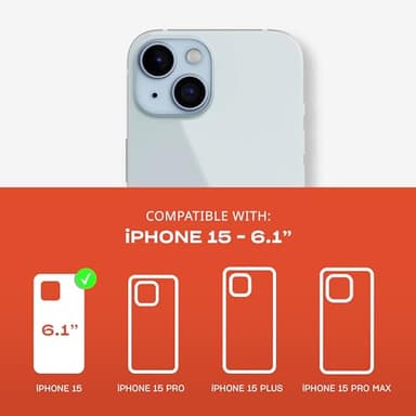 Tech21 Evo Crystal Kick case for iPhone 15 Plus - Compatible with MagSafe - Impact Protection Case - Clear/Black - Image 2