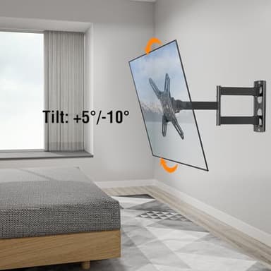 ELIVED UL Listed Full Motion TV Monitor Wall Mount for Most 14-42 Inch LED LCD Flat Screen TVs & Monitors, Swivel Tilt Extension Rotation tv Mount Bracket Max VESA 200x200mm, up to 44 lbs. - Image 8