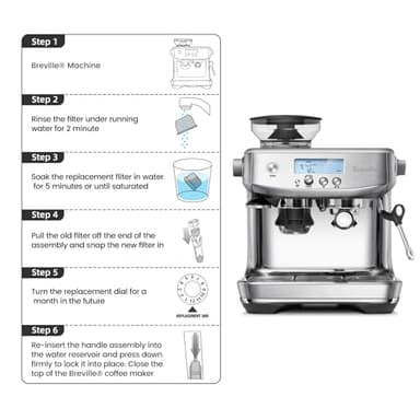 Possiave 12-Pack Charcoal Water Filters Compatible with Breville BWF100 Machines, Breville Espresso Machine Water Filter Replacement - Image 5