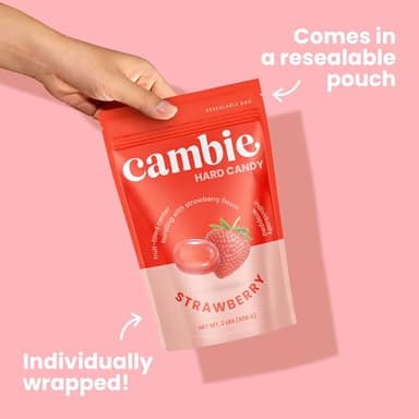 Strawberry Hard Candy Individually Wrapped – Halloween Candy Bulk with Fruit-Filled Center, 2 lbs Bon Bons for Piñata Filler, Candy Bags, Party Favors - Image 6