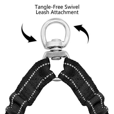 Giecooh Double Dog Leash,Reflective No Tangle Leashes for 2 Dogs,Dual Dog Training Leash for Medium Large Dogs,Black - Image 4