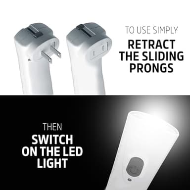 Energizer Auto-On LED Flashlights Rechargeable (3-Pack) for Home Power Failure, Plug in LED Flashlight for Power Outage, Night Light, Hurricane Preparedness - Image 4