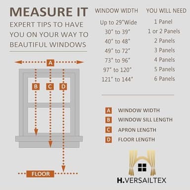 H.VERSAILTEX Linen Curtains Nickel Grommet Natural Linen Semi-Sheer Curtains 2 Panels Privacy Added Premium Soft Rich Material Drapes for Bedroom/Livingroom/Sliding Door - 52x72 - Inch - Linen - Image 8