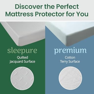 SafeRest Waterproof Crib Size Mattress Protector - Fitted with Stretchable Pockets - Machine Washable Cotton Mattress Cover for Bed - Image 6