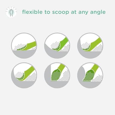 Olababy 100% Silicone Soft-Tip Training Spoon for Baby Led Weaning 2pack (Kiwi/Blueberry) - Image 3