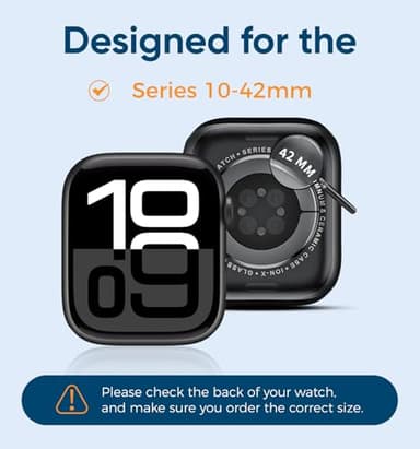 AK JOHN 2 Pack for Apple Watch Series11/Series 10 Screen Protector 42mm, Easy Installation Kit,Anti-Scratch, Strong Asorption Screen Protector,Touch Sensitive - Image 6