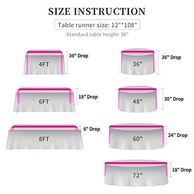 15-Pack Satin Table Runner Red 12 x 108 inches Long, Table Runners for Wedding, Birthday Parties, Banquets Decorations(15 Pack, 12x108 Inch, Red) - Image 5