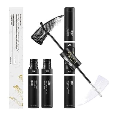 QUEWEL Lash Clusters Bond & Seal - Black Lash Glue for DIY Eyelash Extensions, Strong Hold & Waterproof - Image 1