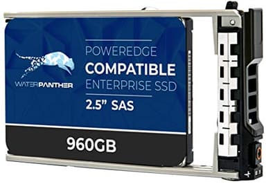 Water Panther 960GB SAS 12Gbps 2.5-Inch x 15mm Enterprise SSD in 13G Tray Compatible with Dell PowerEdge Servers 0J68N1 0X8F87 R330 R730XD R220 R420 R210 R710 R910 (Renewed) - Image 1