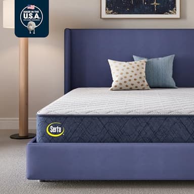 Serta Five Star Mattress Tranquility 12-Inch Firm– Queen– Zoned Support, Pressure Relief, Cooling– Bed-in-a-Box – Ideal for Back & Stomach Sleepers – 100 Night Trial, 10-Year Limited Warranty - Image 1