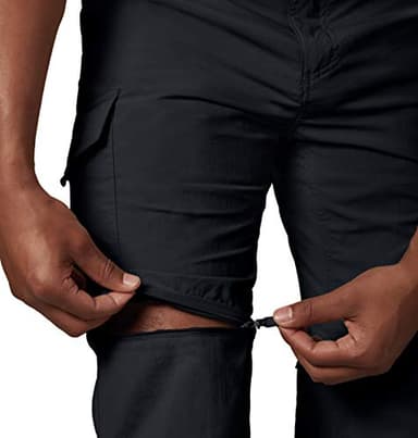 Columbia Men's Silver Ridge Convertible Pant, Breathable, UPF 50 Sun Protection, Black, 34x34 - Image 4