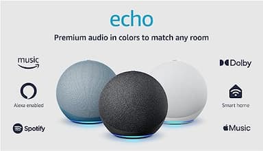 Amazon Echo (newest model), Alexa speaker with premium sound, Ideal for large bedrooms, living rooms and kitchens, Charcoal - Image 10
