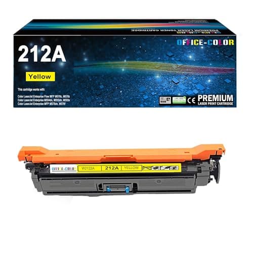212A Yellow Toner Cartridge Replacement for HP 212A W2122A for HP Color Laserjet Enterprise M554, M555 Series, Color Laserjet Enterprise MFP M578 Series - Image 1