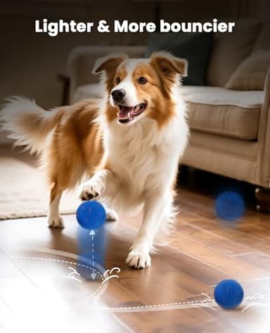 Xeuch Smart Interactive Dog Balls, Automatic Moving Ball for Medium and Large Dogs, E-TPU New Material, Motion Activated Rolling & Rotating Bouncy Toy for Dog Enrichment & Stimulation - Image 6