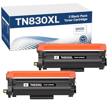AOLIBE TN830XL Toner Cartridges Compatible for Brother TN830XL TN830 XL Toner High Yield Work with HL-L2460DW DCP-L2640DW HL-L2405W HL-L2400D HL-L2480DW MFC-L2820DW MFC-L2820DW XL (2 Black) - Image 1