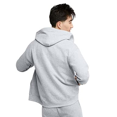 Hanes Men's Full-Zip Eco-Smart Hoodie, ash, Large - Image 2