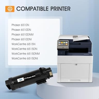 Phaser 6510 Toner Cartridge Compatible for Xerox Phaser 6510 for 6515 6510DNI 6510DN 6510N 6510DNM WorkCentre 6515DNI 6515DN 6515DNM 6515N Printer Extra High Capacity 4 Color Set - Image 2