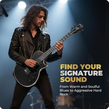 Fesley 39" LP Electric Guitar Kit: Full Size Solid Body Electric Guitars for Beginners with Humbucker Pickups, Poplar Body, Mahogany Neck,22 Frets,6 String Guitar with Gig Bag,Cable,FLP350,Matte,Black - Image 7