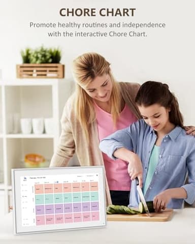 Canupdog Digital Calendar, 10.1inch Smart WiFi Digital Calendar&Chore Chart, 1920 * 1080 IPS Touch Screen HD Display for Family Schedules, Share Moments Instantly from Anywhere - Image 3